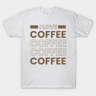 I love coffee typography T-Shirt